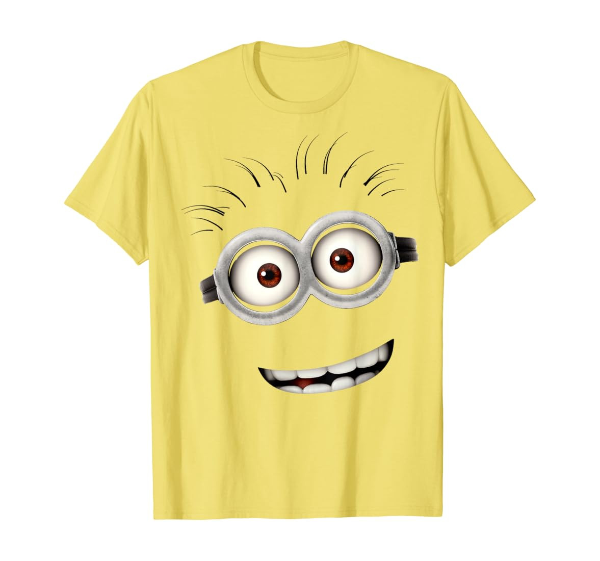 Despicable Me Minions Bob Smiling Face Graphic Short Sleeve T-Shirt | Amazon (US)