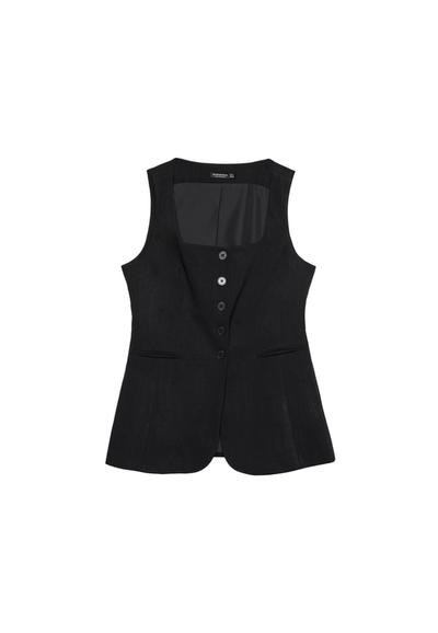 Textured flowing waistcoat | Stradivarius (UK)