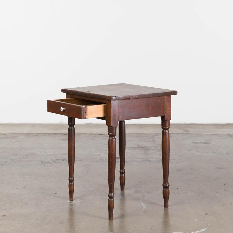 Wooden Turned Leg Side Table | Amber Interiors