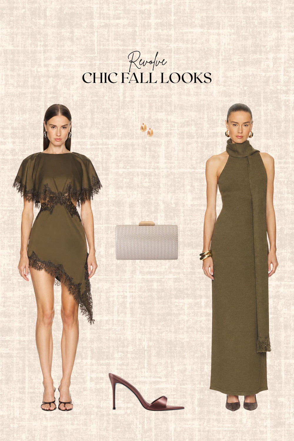 Revolve Chic Fall looks! 

Fall Dresses, clutch, heels, earrings

#LTKdresses #LTKstyletip #LTKover50style