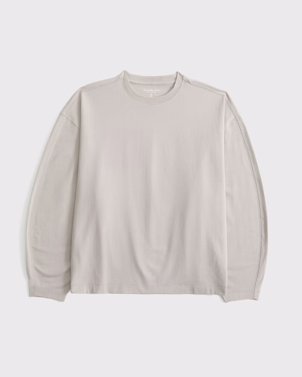 Women's Long-Sleeve Barrel Tee | Women's Tops | Abercrombie.com | Abercrombie & Fitch (US)