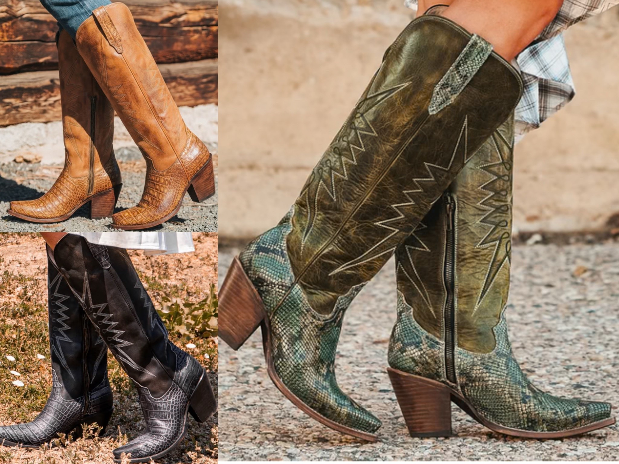Absolutely gorgeous snake skin western boots!the green is calling my name 😍

#LTKootd #LTKgrwm #LTKSeasonal