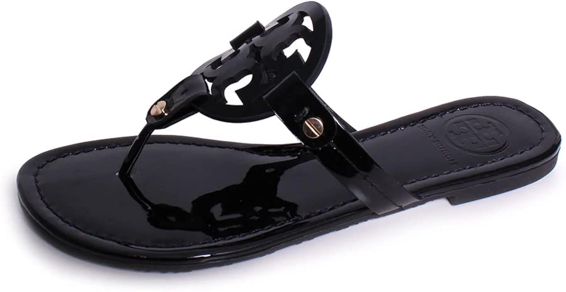 Tory Burch Women's Miller Patent Thong Sandal | Amazon (US)