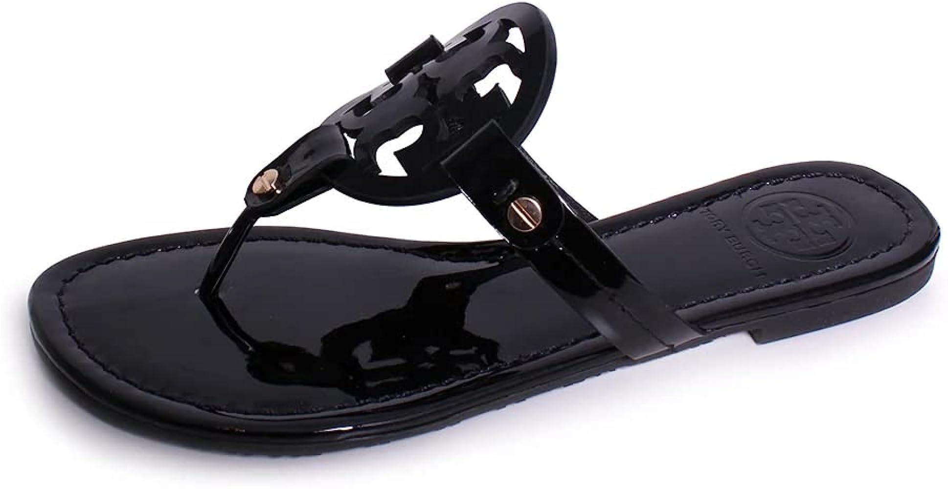 Tory Burch Women's Miller Patent Thong Sandal | Amazon (US)