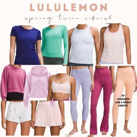 A little lululemon spring refresh for the tweens… loving all of the fun + bright colors ✨