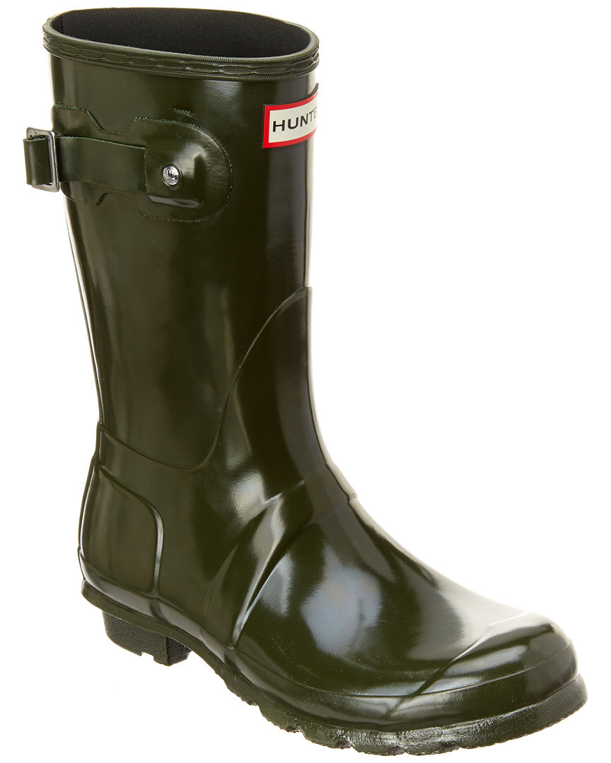 Hunter Women's Original Short Gloss Boot | Gilt