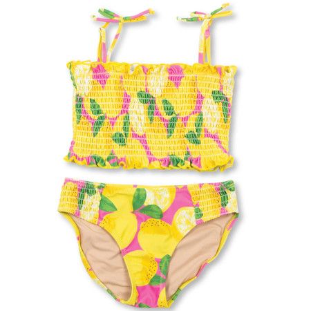 Summer Lemonade Smocked Girls Bikini 4-14 | Shade Critters