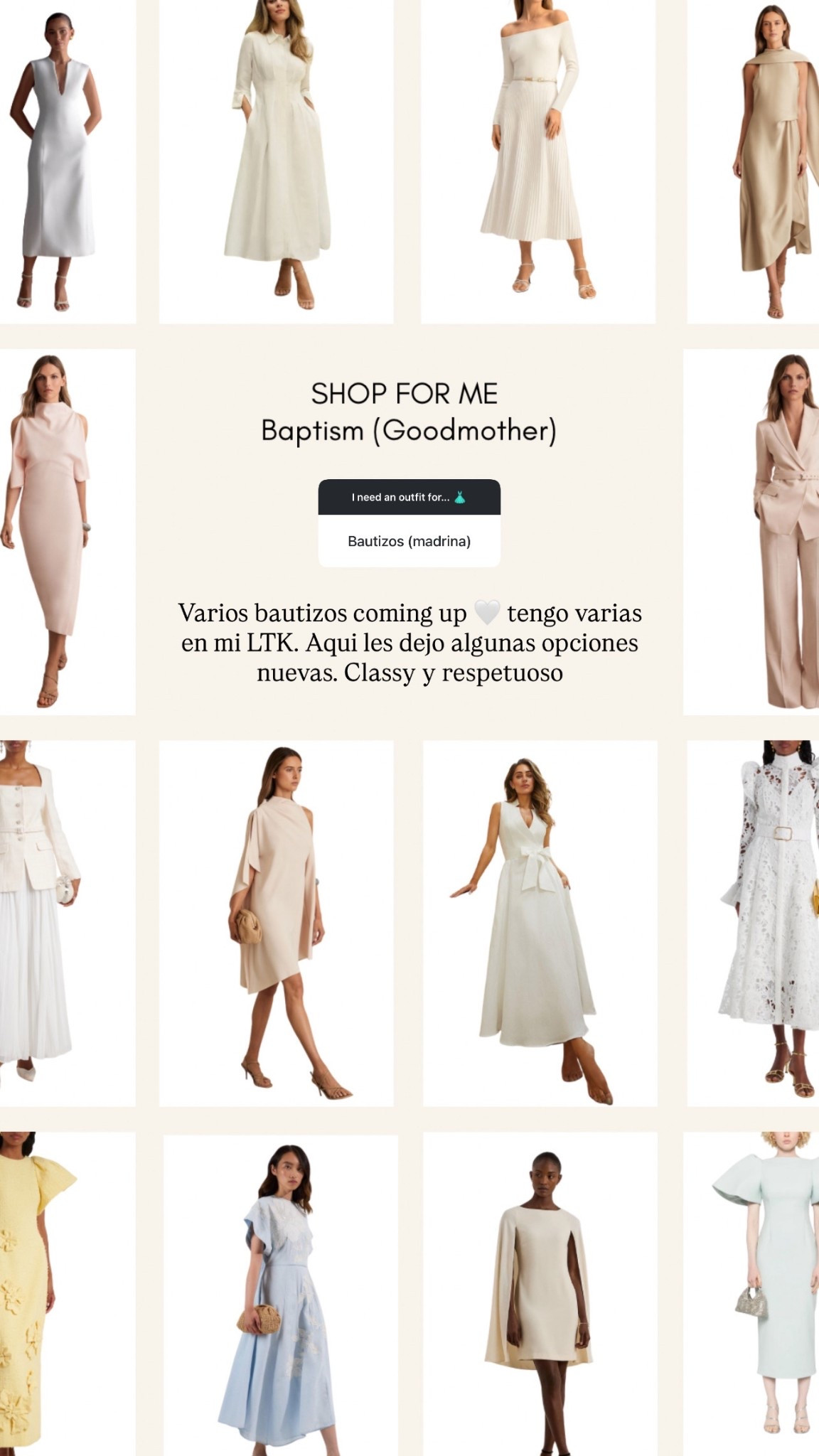 Godmother baptism dress 

#LTKParties #LTKStyleTip #LTKFamily