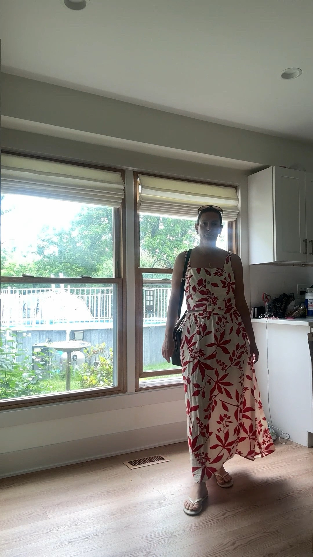 Summertime Shopping 🛍️ 

Isa and I had some errands to run. I am due for a shower, so I slicked my hair back into a sleek bun and put on a lightweight, comfortable cotton set.

Symbol, color, coordinating thong sandals, and a classic bag make the look intentional and sophisticated. ￼

#LTKootd