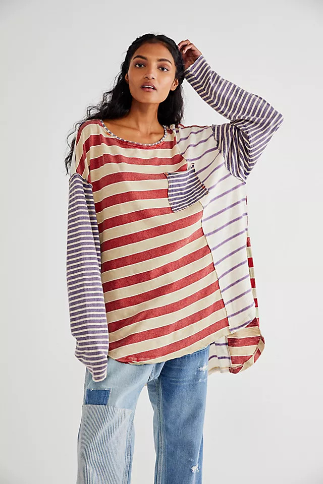 Stripey Prep Tee | Free People (Global - UK&FR Excluded)