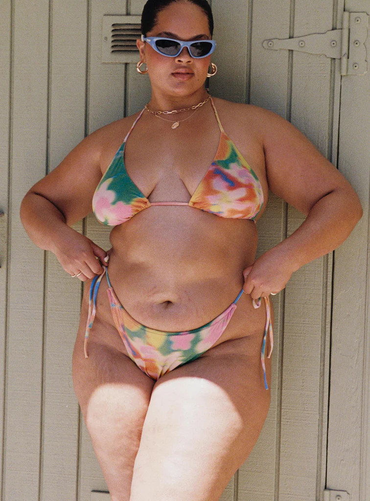 Teyana Bikini Bottoms Floral Multi Curve | Princess Polly US