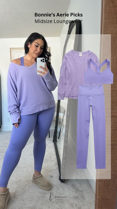 Sharing my Aerie haul of new arrivals, workout favorites, loungewear and travel outfits! 😍 Midsize Loungewear | Athleisure | Travel OOTD | Comfy Fashion

#LTKSeasonal #LTKfitness #LTKmidsize