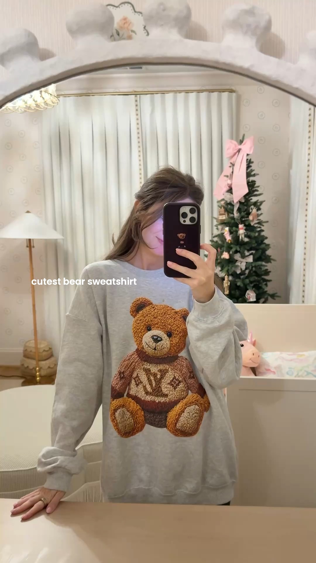 Cutest bear sweatshirt our nanny gave me for Christmas!! 😍

#LTKGiftGuide #LTKHoliday #LTKSaleAlert
