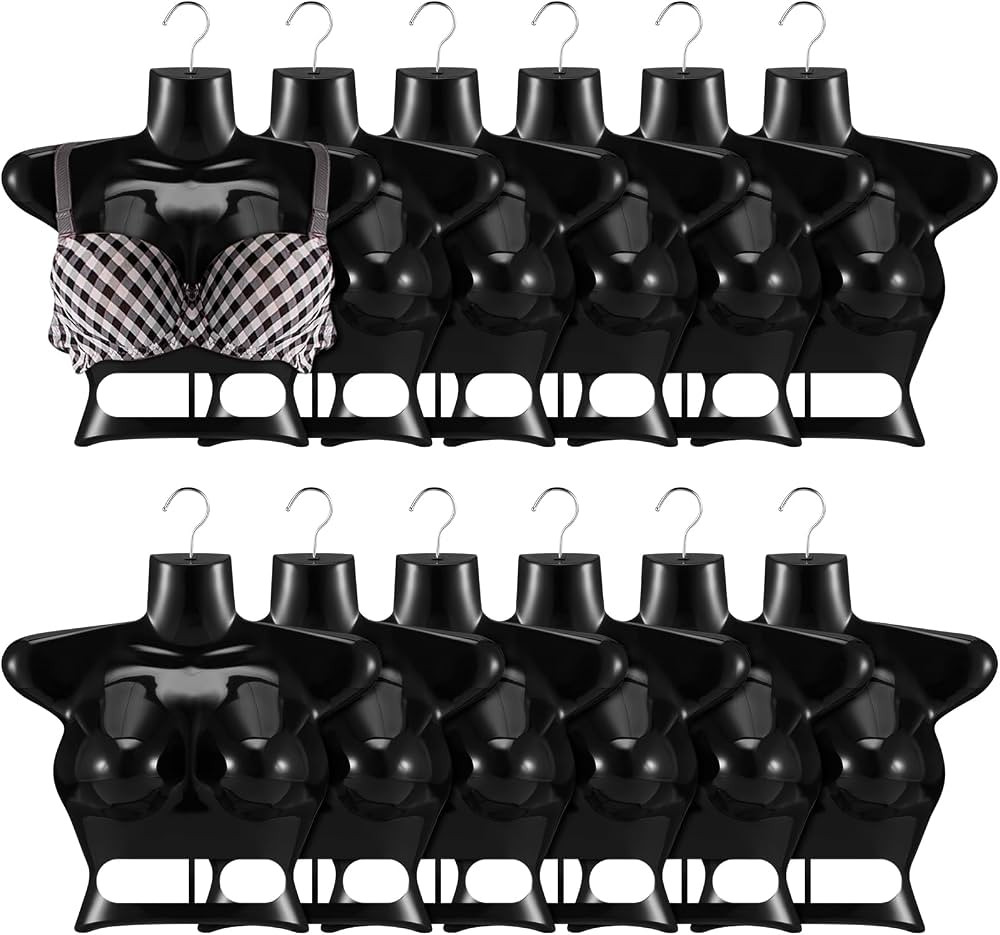 12 Pcs Hanging Mannequin Torso Female Mannequin Hanger Women Body Dress Form Plastic Hollow Back ... | Amazon (US)