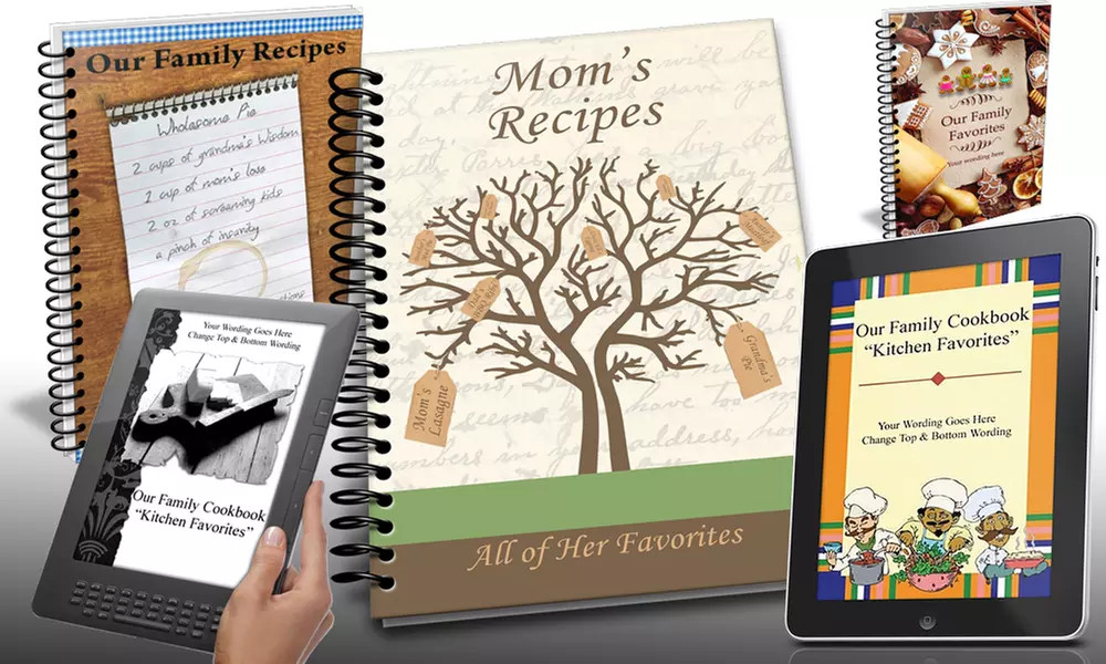 Custom Photo Cookbook Maker with One, Five, or 10 Printed Cookbooks from Family Cookbook Project ... | Groupon North America