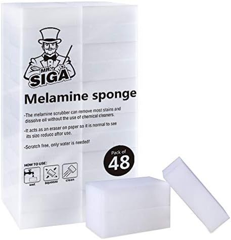 MR.SIGA Multi-Functional Eraser Sponge, Magic Cleaning Pads for Kitchen Household Cleaning, 48 Co... | Amazon (US)