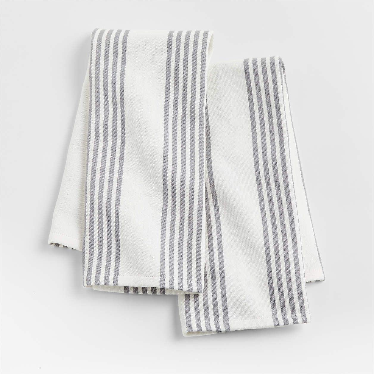 Cuisine Stripe Black Dish Towels, Set of 2 + Reviews | Crate and Barrel | Crate & Barrel