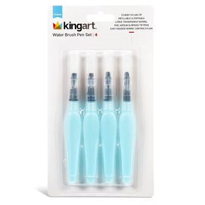 KINGART Water Brush Pens 4 pc | Target