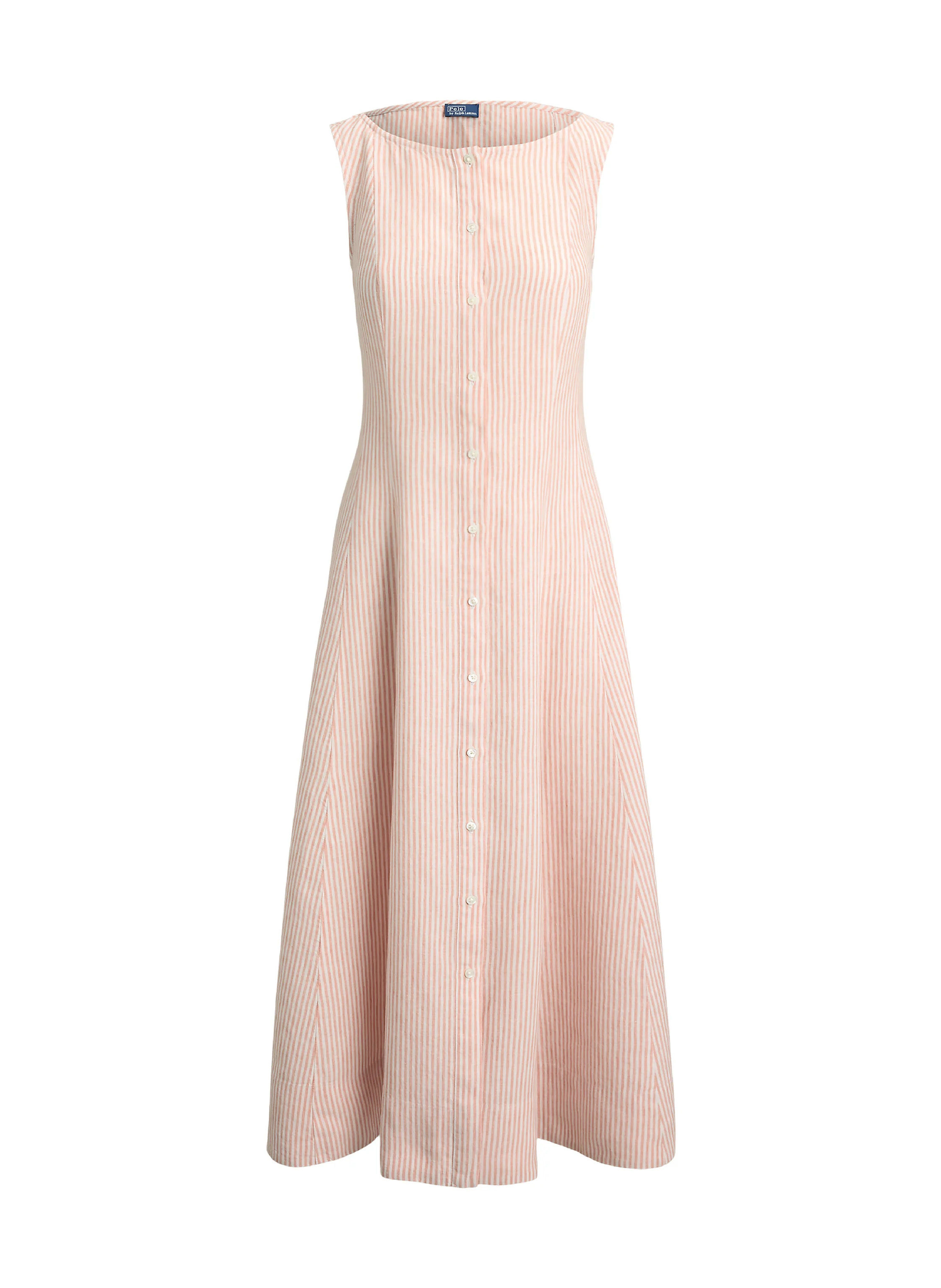 POLO RALPH LAUREN Leinenkleid in creme / ros\u00e9 | Breuninger (DACH)