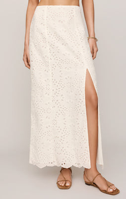 Emrie Eyelet Maxi Skirt - White / Small | Z Supply