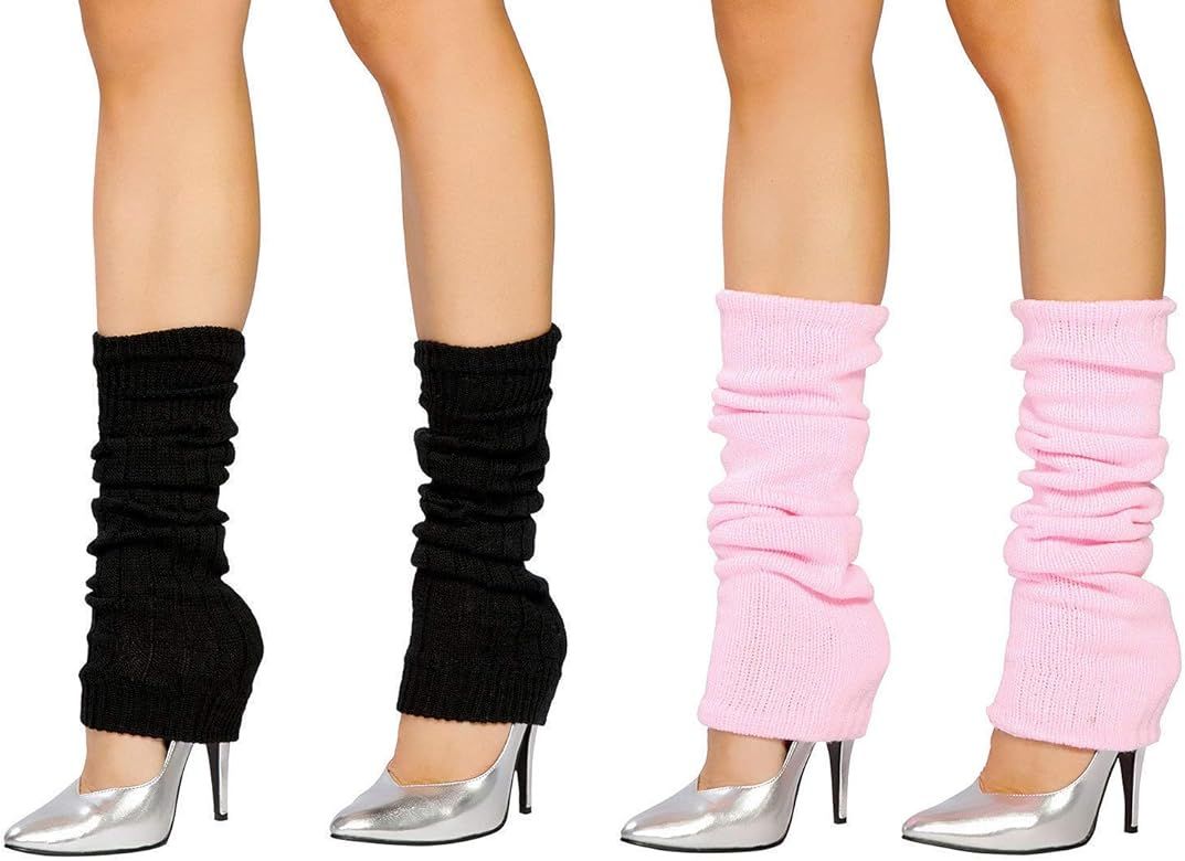 SUNTRADE 2 Pair Leg Warmers,Women Girls Boots Cuff Warmer Ribbed Stretch Knee Leg Socks | Amazon (US)