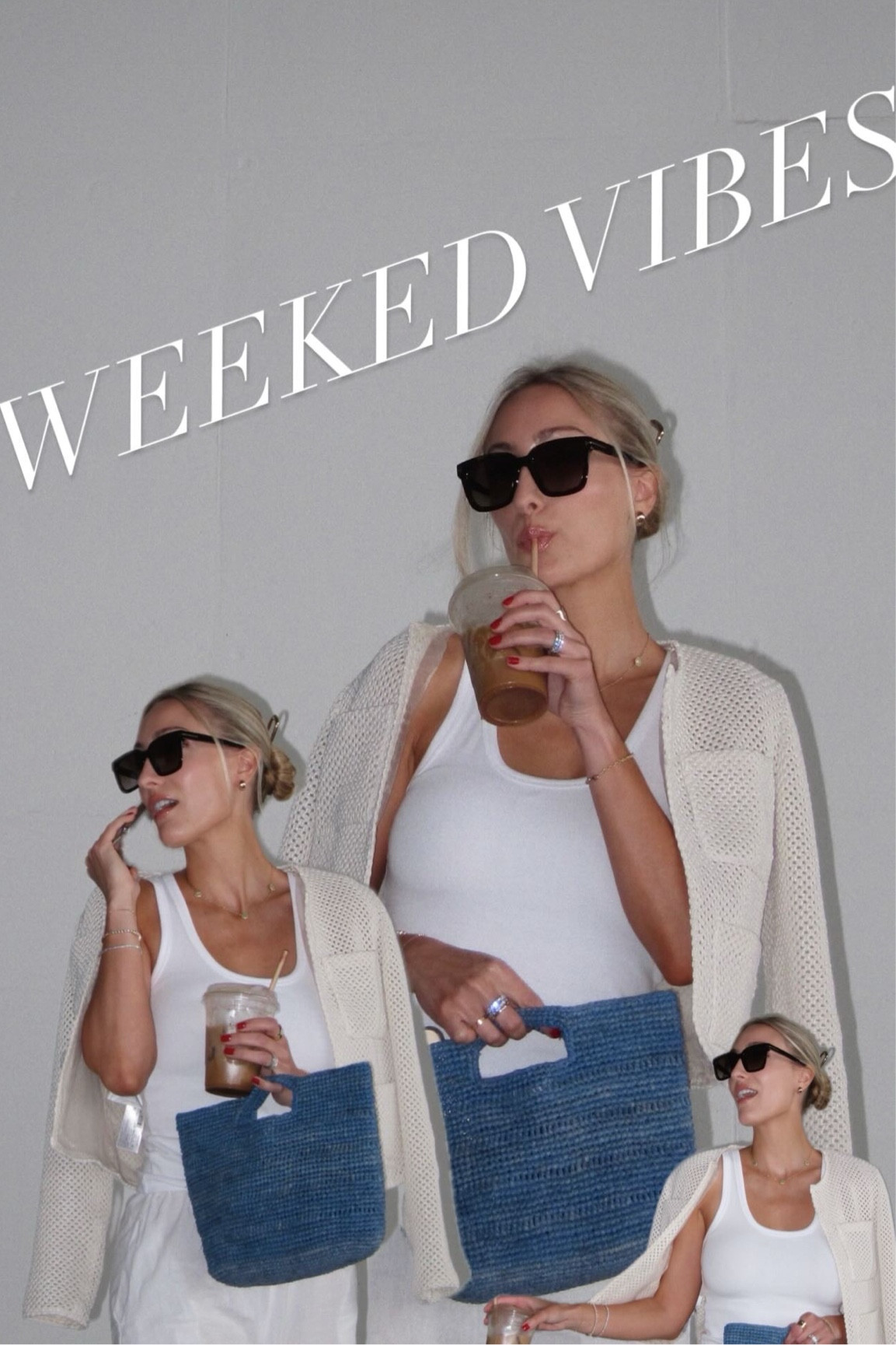 Blue Raffie Bag | Tom Ford Sunglasses | Lagos Jewelry | Mother of Pearl | Strappy Black Leather Sandals | Margaux Sandals 

#LTKItBag #LTKTravel #LTKStyleTip