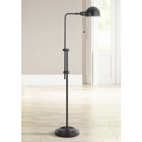 Cal Lighting Tamber Adjustable Height Bronze Pharmacy Floor Lamp - #2F130 | Lamps Plus | Lamps Plus