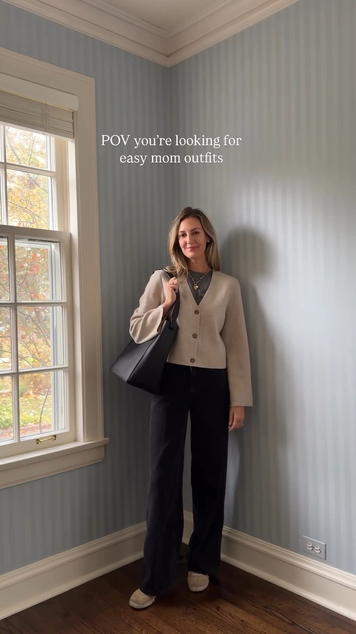 This is what I wear most days—easy layers, coats when needed, comfy jeans, basic tees, and it takes me two seconds! Once you find an outfit formula you love, you’ll never look back.

Everlane t shirt
Jenni Kayne sweater
Black jeans
Adidas sneakers
Everlane bag

#LTKStyleTip #LTKSeasonal #LTKItBag