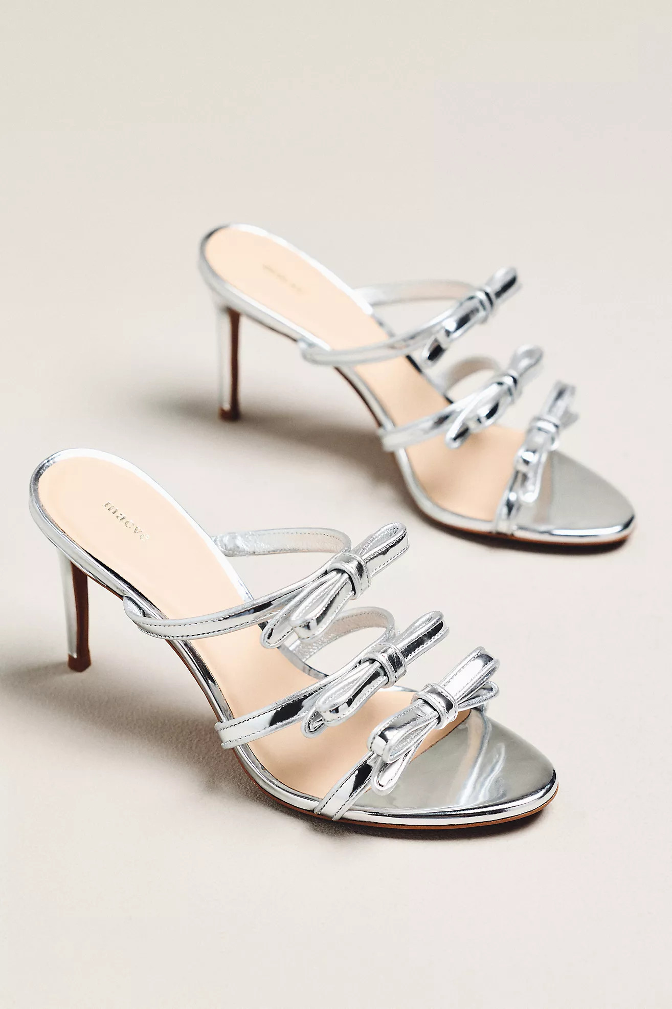 Maeve Triple-Bow Kitten Heels | Anthropologie (US)