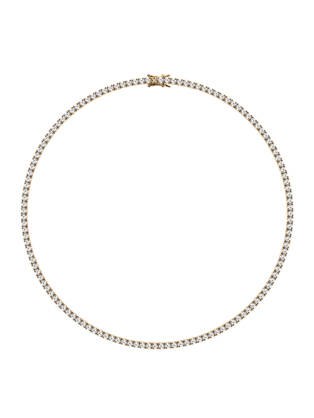 KATE RIVIÈRE NECKLACE IN 3MM LAB WHITE SAPPHIRE | Dorsey