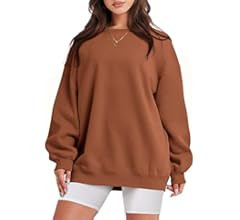 ANRABESS Oversized Sweatshirt for Women Fleece Long Sleeve Crewneck Casual Pullover Top Fall 2023... | Amazon (US)