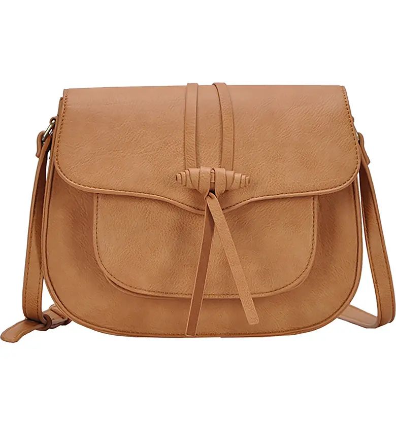 Knotted Faux Leather Saddle Bag | Nordstrom