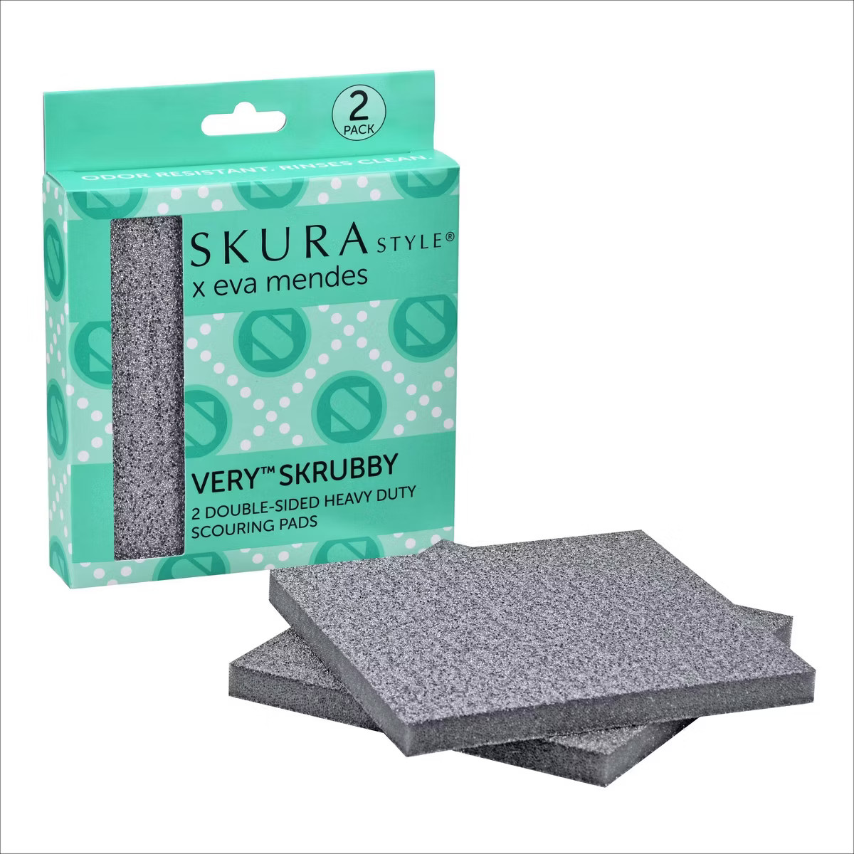 Skura Style x Eva Mendes Very Skrubby Heavy Duty Scouring Pads - 2ct | Target