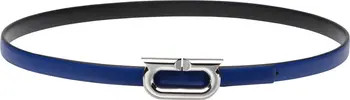 FERRAGAMO Gancio Ellipse Skinny Leather Belt | Nordstrom | Nordstrom