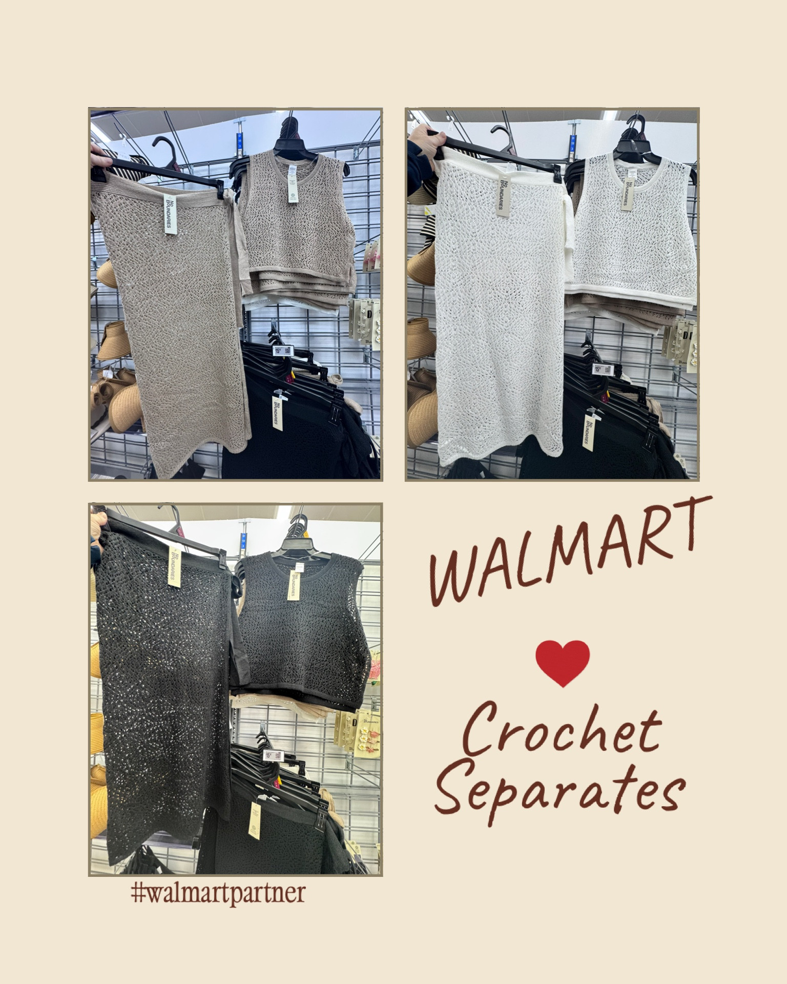Walmart No Boundaries Cropped Crochet Knit Poncho with Side Ties and Skirt with Side Tie Separates

#LTKOver40 #LTKSeasonal #LTKSwim