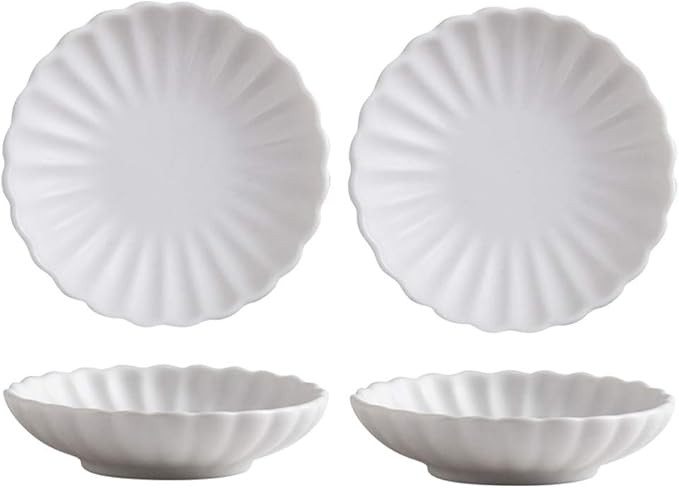 Gaolinci 3.5 Inches Flower Shape Ceramic Sauce Dish,Mini Side Seasoning Dish,Condiment Dishes/Sus... | Amazon (US)