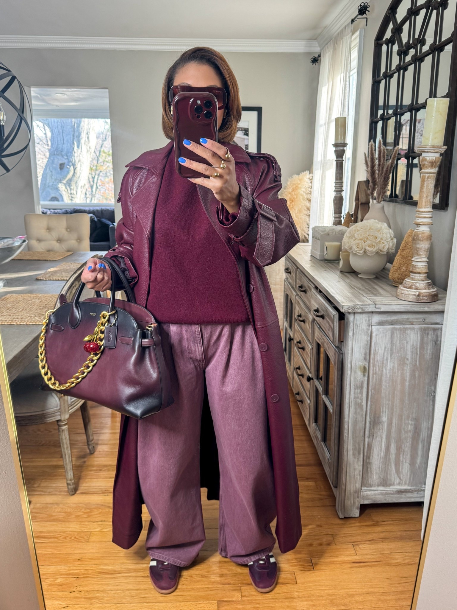 Monochromatic burgundy, casual outfit 

#LTKgrwm #LTKootd #LTKFindsUnder100