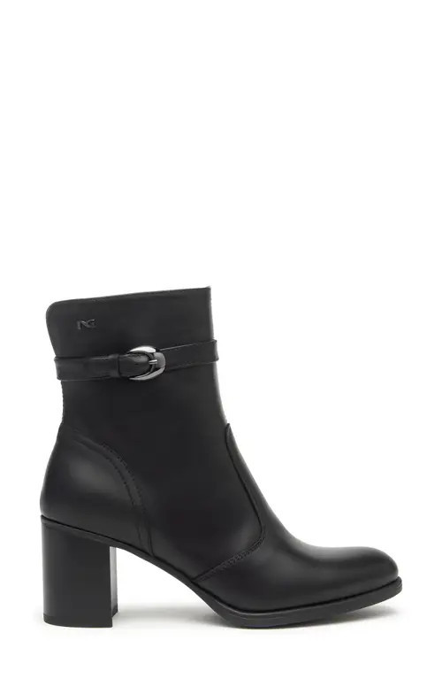 NeroGiardini Buckle Bootie in Black at Nordstrom, Size 11Us | Nordstrom