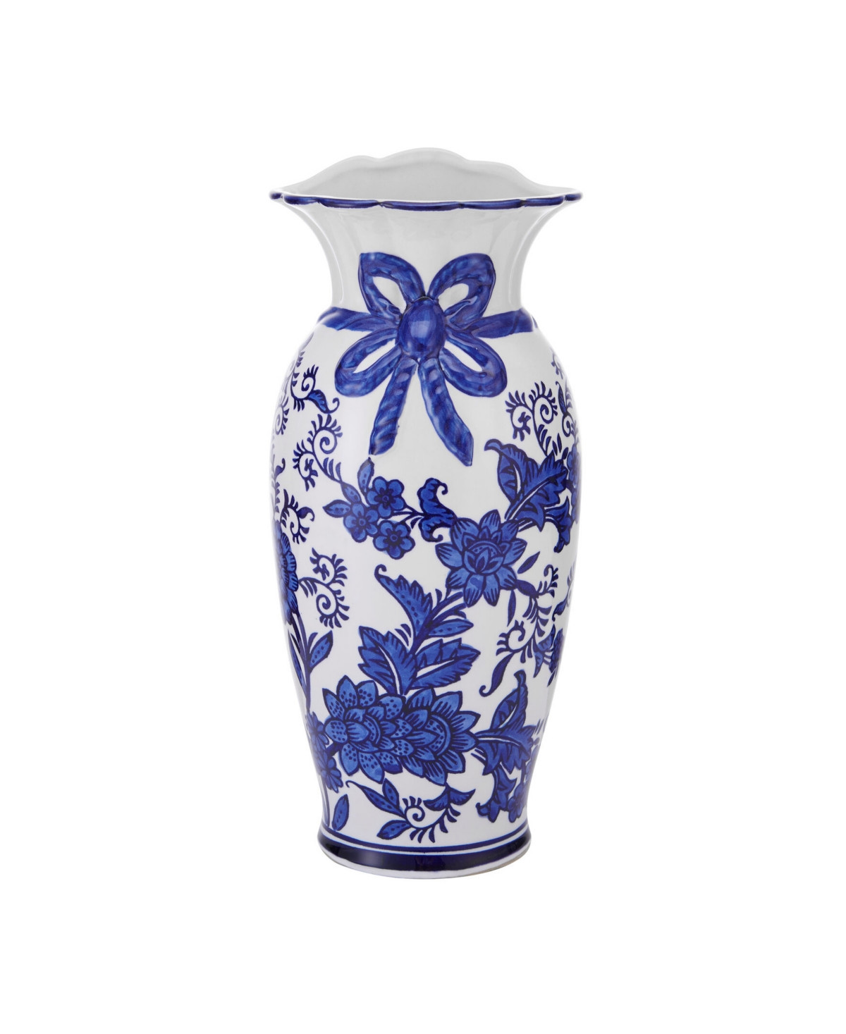 Mikasa 12" Floral Ceramic Vase | Macys (US)
