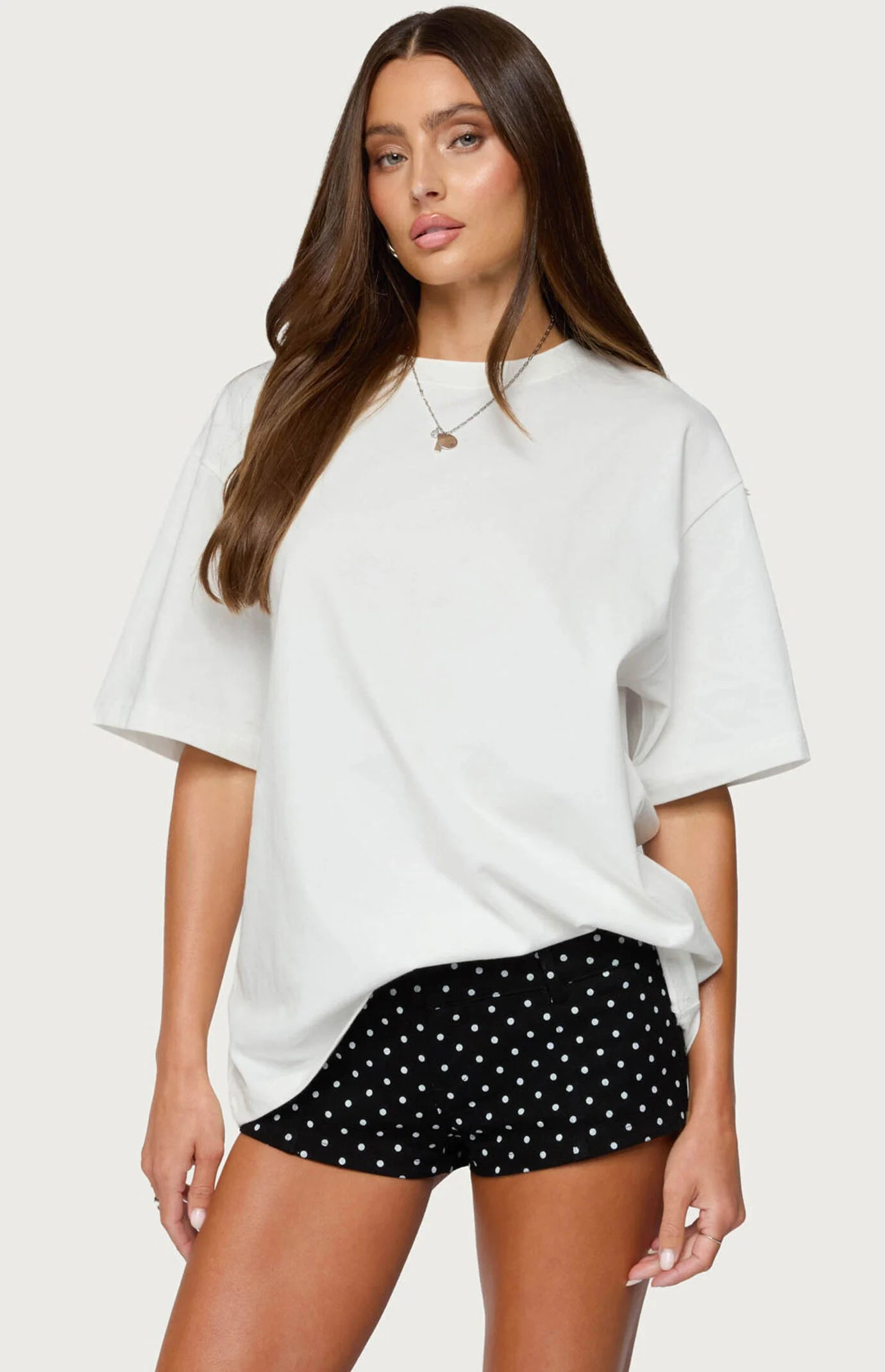 Edikted Women's Devan Oversized T Shirt in White - Size XS/S | PacSun
