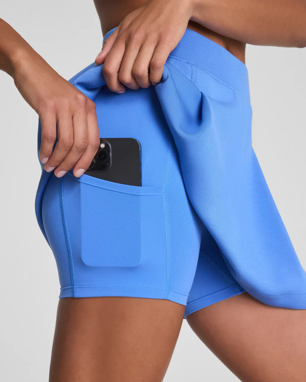 Contrast Piping Skort, 15" | Spanx