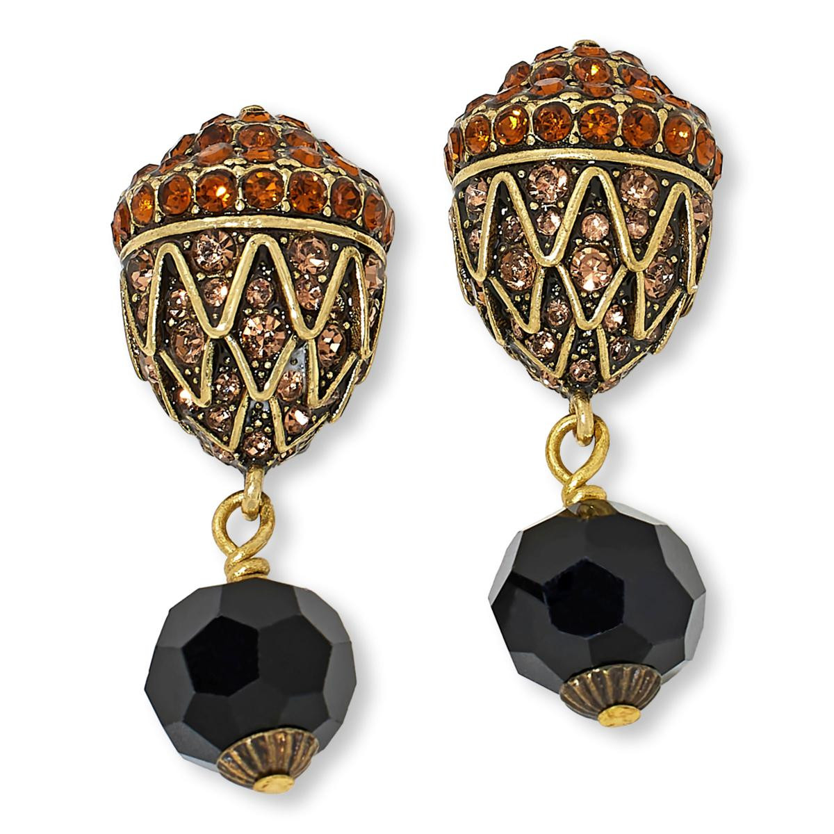 Heidi Daus "Nuts About It" Crystal Drop Pierced Earrings - 23359119 | HSN | HSN