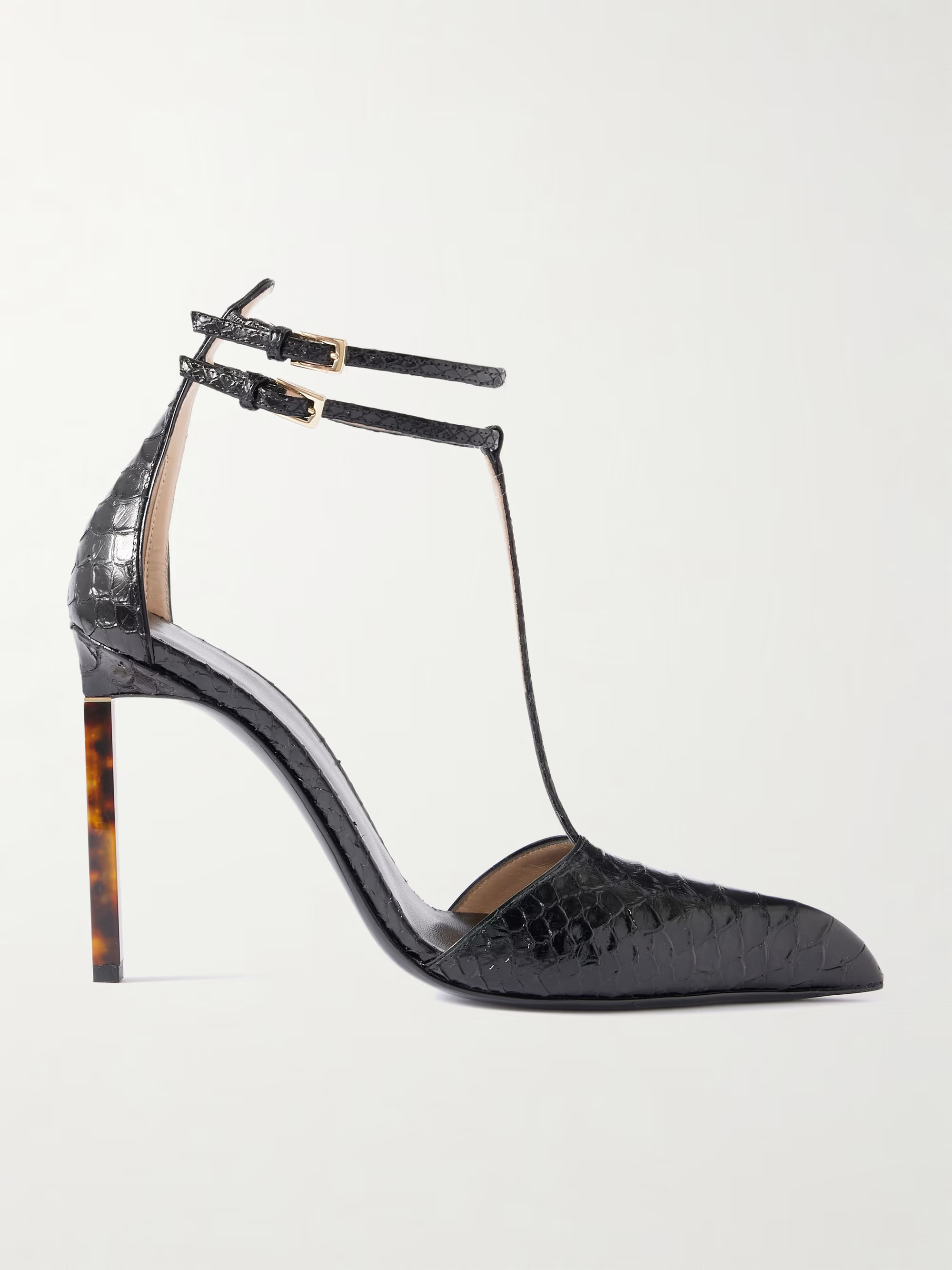 Snake-effect leather pumps | NET-A-PORTER (UK & EU)