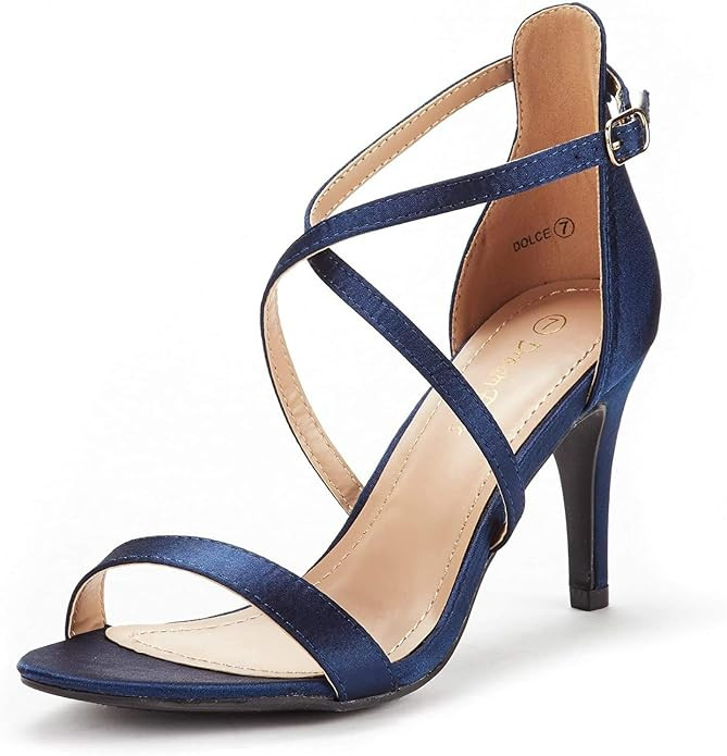 DREAM PAIRS Women's Dolce Fashion Stilettos Open Toe Pump Heel Sandals | Amazon (US)