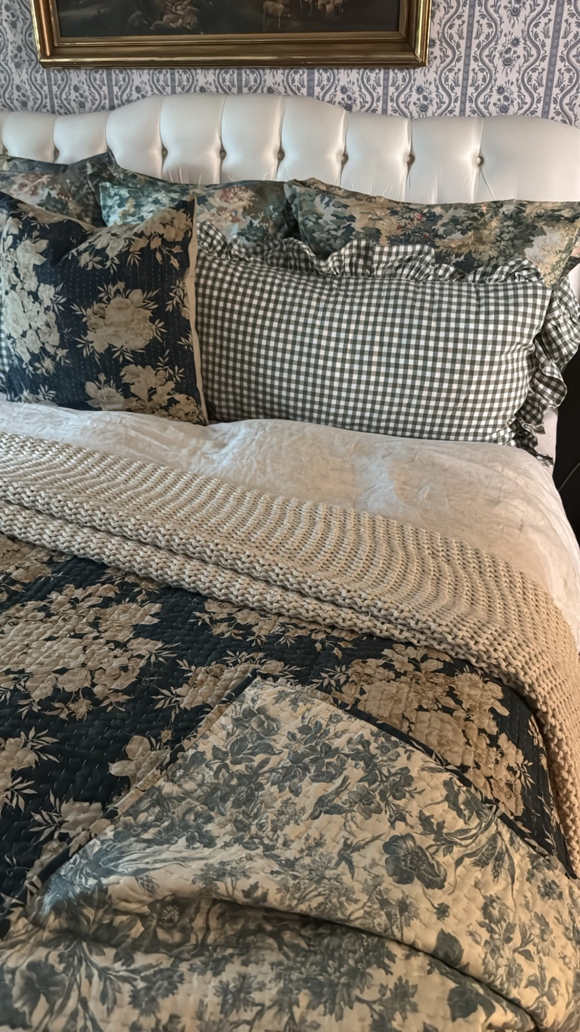 This reversible quilt is a new addition and I’m in love with it. It reverses to a light blue side and it’s simply gorgeous. I had wanted to add some green into the bedding, but the shade that I ordered online was a bit off for my room. So I exchanged it for this blue one and it’s absolutely perfect. Linking my other bedding items as well. 

#LTKHome #LTKSpringSale #LTKSeasonal