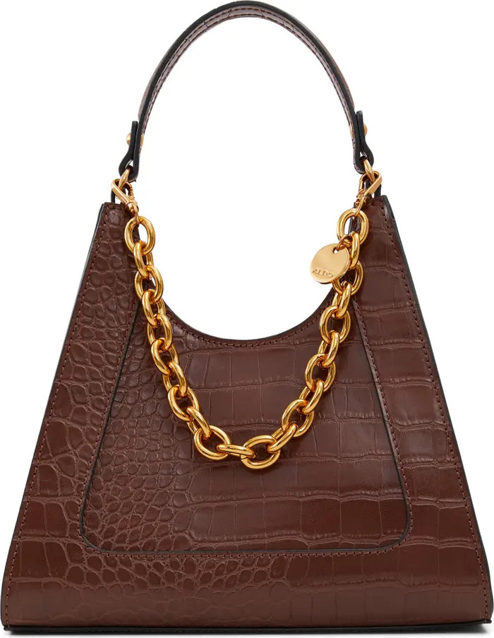 ALDO Ethotlan Croc Embossed Convertible Shoulder Bag | Nordstrom | Nordstrom