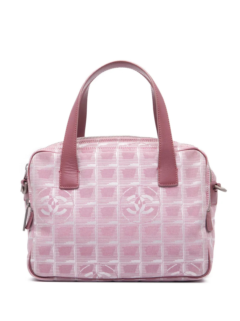 CHANEL Pre-Owned 2000-2002 New Travel Line Nylon satchel - Pink | Farfetch Global