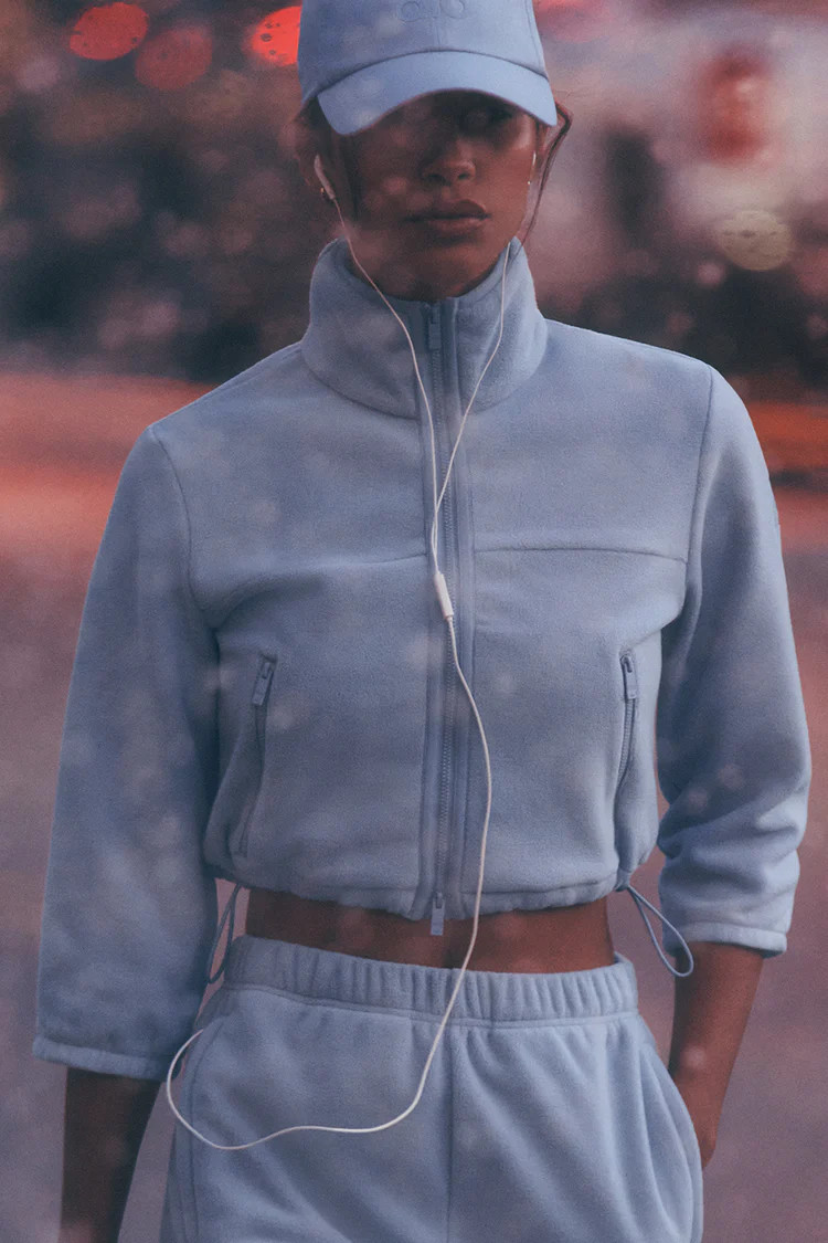 Polar Fleece Retreat Cropped Jacket | Alo Yoga (US)