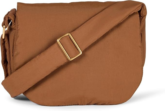 Amazon Essentials Women's Nylon Adjustable Crossbody Flap Bag | Amazon (US)