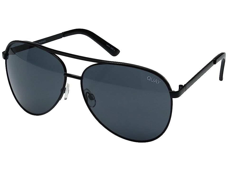 QUAY AUSTRALIA Vivienne (Black/Smoke Lens) Fashion Sunglasses | Zappos